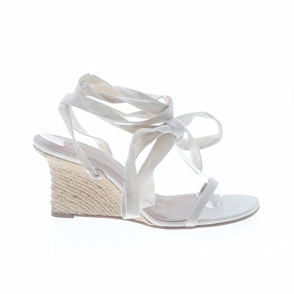New Reformation Alessa Lace-up Wedge Espadrille Sandals - Picture 5 of 7
